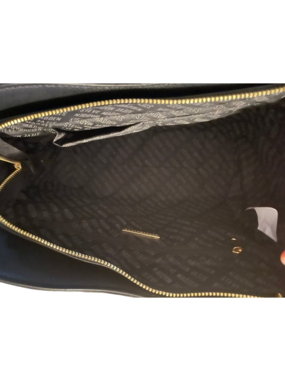 Steve Madden Satchel Crossbody Bwellie Handbag With Floral Scarf Black - Picture 11 of 16